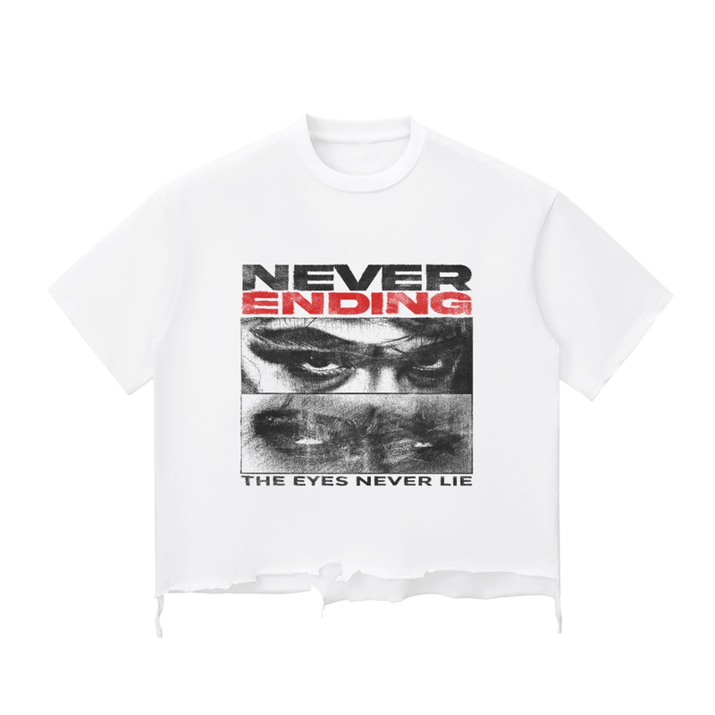 Eyes Never Lie Boxy Distressed T